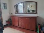 2 x Kersenhouten dressoir met spiegel - 2 meter, Ophalen of Verzenden