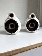 2 witte Micropods van Scandyna, Gebruikt, Minder dan 60 watt, Front, Rear of Stereo speakers, Ophalen