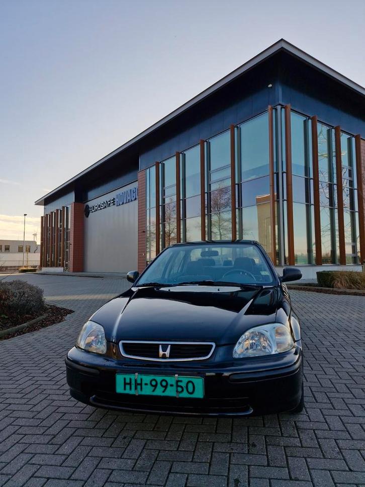 Honda Civic 1.4iS Sedan Roestvrij !, Auto's, Honda, Bedrijf, Civic, Benzine, Sedan, Handgeschakeld, Origineel Nederlands, Zwart