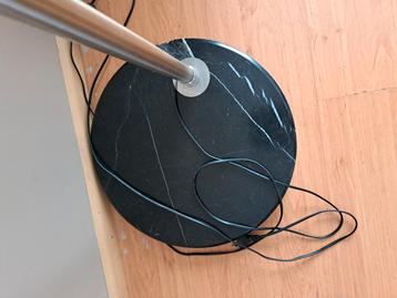 Zilveren vloer  lamp 