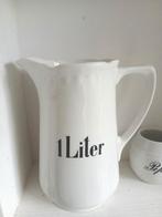 oud witte 1 Liter melkkan, Antiek en Kunst, Antiek | Servies los, Ophalen of Verzenden