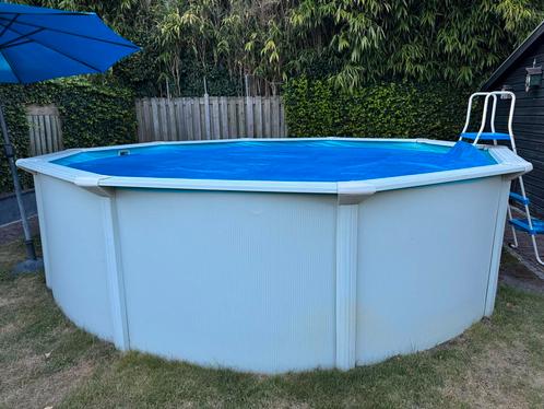 Monza Premium metalen zwembad - 460 x120, Tuin en Terras, Zwembad-toebehoren, Gebruikt, Verwarming, Ophalen