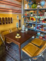 Vintage jaren 70 teak houten Deense look eettafel, Ophalen, Vintage, ?, Zo goed als nieuw