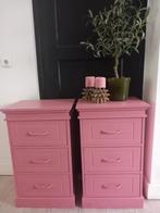 2 stuks ladenkasten roze/terra mat, Ophalen, 1 of 2 laden, Zo goed als nieuw, Minder dan 100 cm