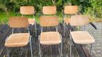 Vintage schoolstoelen, Huis en Inrichting, Stoelen, Ophalen, Gebruikt, Bruin, Twee