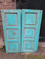 Oude brocante set luiken turkoois groen 2 sets, Ophalen of Verzenden