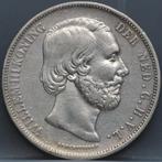 Nette rijksdaalder 1867 - 2 1/2 gulden 1867 Willem 3, Koning Willem III, Verzenden, Zilver, Losse munt