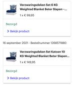 Twee verzwaringsdekens, Ophalen, Gebruikt, Eenpersoons, Deken of Dekbed