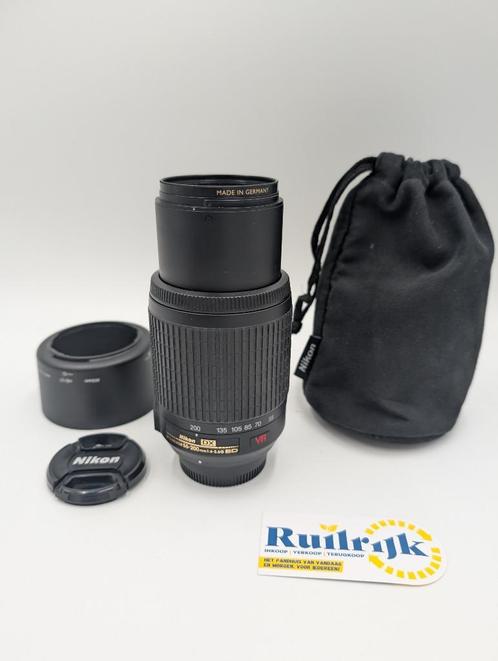 Nikon Cameralens 55-200mm DX 1:4-5.6G ED VR - Nette staat, Audio, Tv en Foto, Fotografie | Lenzen en Objectieven, Zo goed als nieuw