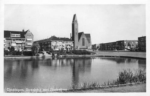 (386-111-019) Groningen Sionskerk Florisvijver, Verzamelen, Ansichtkaarten | Nederland, Groningen, Verzenden