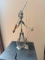 Metalen Beeld van een Visser, Ophalen of Verzenden