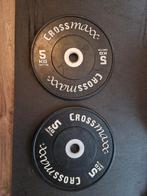 CrossMaxx competition plates 2x5kg, Sport en Fitness, Fitnessmaterialen, Halterschijven, Zo goed als nieuw, Ophalen