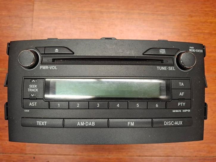 Toyota Auris E15 (2007 tot 2013) radio/cd origineel, Auto diversen, Autoradio's, Gebruikt, Ophalen