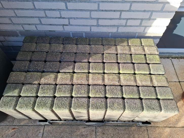 Palissaden (7 stuks), Tuin en Terras, Bielzen en Borders, Gebruikt, Border, Beton, 25 tot 50 cm, 100 tot 200 cm, Minder dan 25 cm