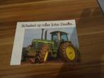 Een overzig folder van john deere trekkers en machines, Verzenden, Zo goed als nieuw, Folder