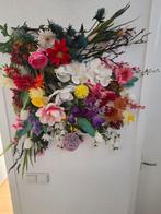 Fleurige bloemenkunst op canvas, Ophalen