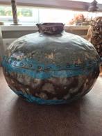 Indiaanse waterkruik, Huis en Inrichting, Overige materialen, Gebruikt, Blauw, Ophalen of Verzenden