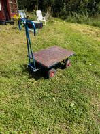 Handtrekwagen transportkar trekwagen plateauwagen trekkar, Doe-het-zelf en Verbouw, Ophalen, Gebruikt, Transportkar
