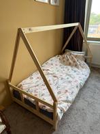 Montessori vloerbed huisvorm eenpersoons, Kinderen en Baby's, Kinderkamer | Bedden, Ophalen, 85 tot 100 cm, Zo goed als nieuw