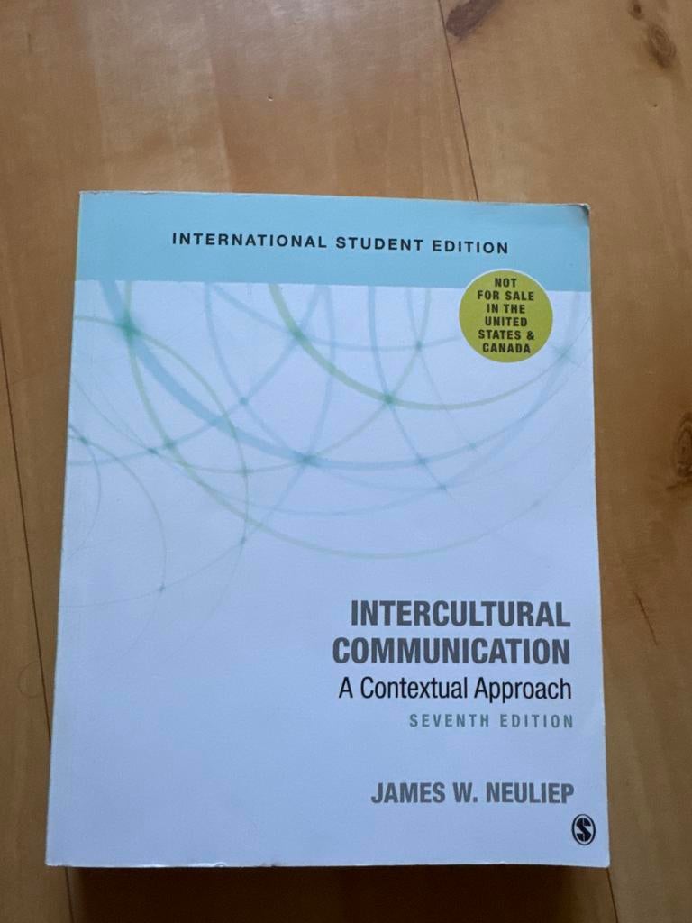 Intercultural Communication - James W. Neuliep, Boeken, Studieboeken en Cursussen, Gelezen, HBO, Ophalen of Verzenden