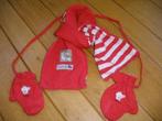 MINI MAN rood wit gestreepte sjaal en wantjes, Kinderen en Baby's, Babykleding | Mutsen, Sjaals en Wanten, Jongetje of Meisje
