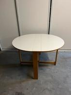 Inklapbare witte ronde tafel Ikea, Ophalen, Overige materialen, Gebruikt, Rond