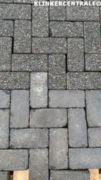 ROOIKORTING 475m2 antraciet zwart betonklinkers keiformaat, Tuin en Terras, Tegels en Klinkers, Beton, Gebruikt, Klinkers, Verzenden