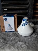 Heinen Delfts Blauw. Blauw Bloesem Kandelaar, Overige materialen, Blauw, Ophalen of Verzenden, Zo goed als nieuw