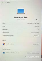 MacBook Pro 13" 2022 Touch Bar | M1| 8gb | 512 gb SSD, Computers en Software, Apple Macbooks, MacBook Pro, 2 tot 3 Ghz, Qwerty