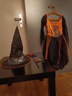 Heksenjurk + accesoires +/- maat 134. In goede staat., Ophalen of Verzenden, 134 t/m 140, Jongen of Meisje