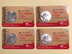 Vier coincards Het Japan Vijfje, Euro's, Koningin Beatrix, Verzenden