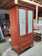 Massief kersenhouten woonkamerkast. H 210 cm. B 110 cm D. 6, Ophalen, Gebruikt, 100 tot 150 cm, 200 cm of meer