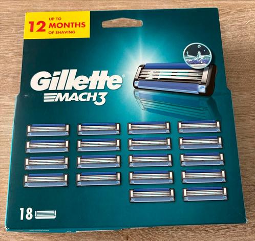 18 stuks Gillette Mach3 Scheermesjes - 18 Stuks, Sieraden, Tassen en Uiterlijk, Uiterlijk | Gezichtsverzorging, Nieuw, Verzorging