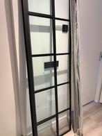 Douchedeur met vast paneel 100x200 mat zwart, Ophalen, Zo goed als nieuw, Glas, Douche