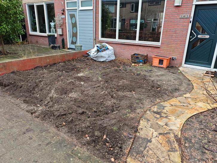 Gratis zwart zand / aarde / grond / grondzand uit voortuin, Tuin en Terras, Aarde en Mest, Ophalen
