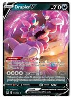 Pokemon - Drapion V (LOR 118) Ultra rare uit Lost Origin., Nieuw, Foil, Ophalen of Verzenden, Losse kaart