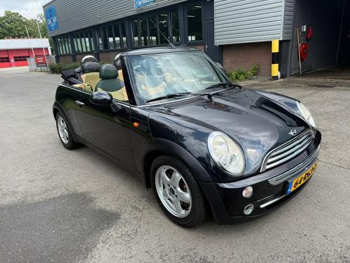 Mini Cooper Cabrio Zwart, Auto's, Mini, Particulier, Cabrio, ABS, Airbags, Airconditioning, Alarm, Bluetooth, Boordcomputer, Centrale vergrendeling