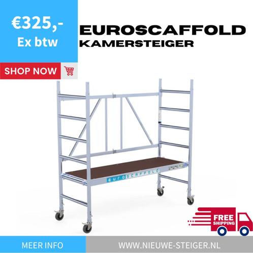 Euroscaffold Kamersteiger 75x190x3m Werkhoogte, Doe-het-zelf en Verbouw, Steigers, Nieuw, Rolsteiger of Kamersteiger, 2 tot 5 meter
