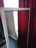 Spiegel zwaar kwaliteit 135 lang en 53 cm breed mooie witte, 100 tot 150 cm, Gebruikt, Rechthoekig, Ophalen of Verzenden