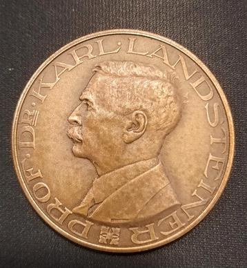 Bronzen Pennig Dr. Karl Landsteiner Rode Kruis beschikbaar voor biedingen