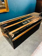 Oude dekenkist hutkoffer salontafel man cave decoratie, Ophalen, A, A, A