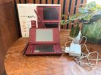 Nintendo DS XL + 19 spellen, Spelcomputers en Games, Spelcomputers | Nintendo DS, Dsi XL, Ophalen of Verzenden, Rood, Gebruikt