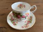 4x Queens vintage kop & schotel – o.a. Wild Flowers, Ophalen of Verzenden, Zo goed als nieuw, Porselein, Kop en/of schotel