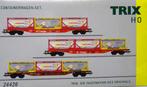Trix 24426 Set (3) Containerdraagwagens EUROTAINER, Hobby en Vrije tijd, Modeltreinen | H0, Treinset, Gelijkstroom, Trix, Nieuw