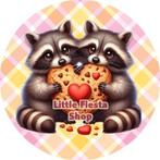 L364 luxe icing wasbeer 20cm eetbare taart plaat print, Ophalen of Verzenden, Nieuw, Taarten, Versiering