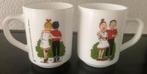 Suske & Wiske vintage mokkenset, Huis en Inrichting, Keuken | Servies, Ophalen, Zo goed als nieuw, Glas, Overige stijlen