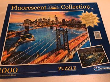 Puzzel 1000 stukjes New York fluoriscerend
