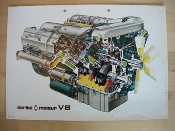 Berliet V8 Motor Tekening 1972 beschikbaar voor biedingen