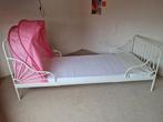 IKEA meegroeibed Minnen wit 80x130/165/200, Gebruikt, Matras, 70 tot 85 cm, Ophalen