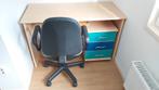 Bureau met los ladeblok fineerhout 125x58, Huis en Inrichting, Bureaus, Ophalen, Zo goed als nieuw, Bureau